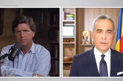 Călin Georgescu l-a lăsat mască pe Tucker Carlson: „Cum adică vor să lanseze al treilea război mondial din România?” Citeşte întreaga ştire: Călin Georgescu l-a lăsat mască pe Tucker Carlson: „Cum adică vor să lanseze al treilea război mondial din România?” (NG)