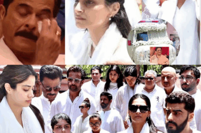 Emotional Moments as Sonam and Janhvi Kapoor Mourn the Passing of Anil Kapoor’s Mother