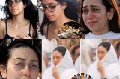 Emotional Farewell: Samaira Seen Crying Uncontrollably at Father Sunjay Kapur’s Funeral with Karisma by Her Side