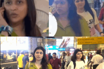 Emotional Breakdown: Mannara Chopra and Sister Milati Mourn Their Father at the Airport