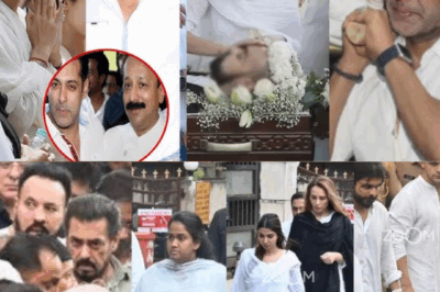 Emotional Breakdown: Salman Khan Seen Weeping for Baba Siddique, Zeeshan Siddique in Tears Too