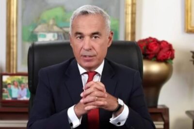 Călin Georgescu, la sediul Poliției Ilfov pentru semnarea controlului judiciar. Susținătorii l-au întâmpinat cu flori și scandări: „Călin, te iubim”